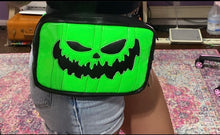 Load image into Gallery viewer, Custom Pumpkin face Fanny pack
