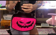 Load image into Gallery viewer, Custom Pumpkin face Fanny pack
