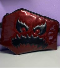 Load image into Gallery viewer, Custom pumpkin face coffin shaped Fanny pack
