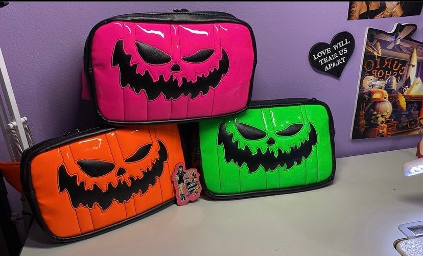 Custom Pumpkin face Fanny pack